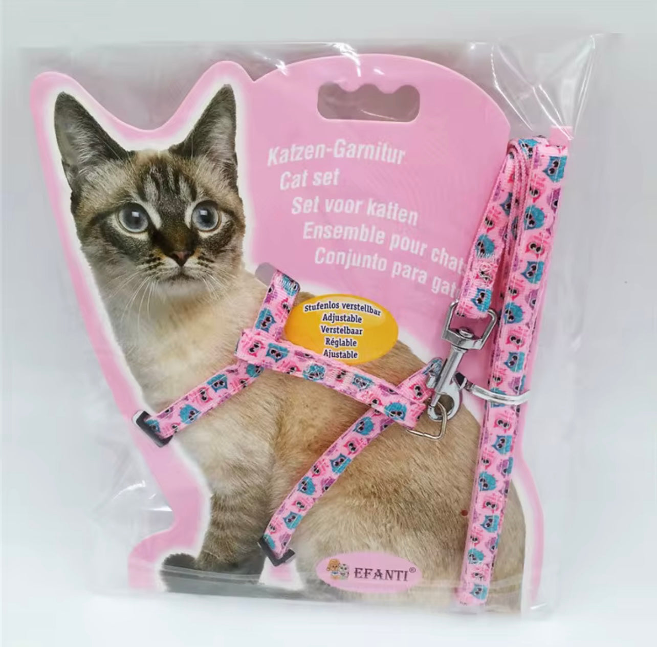 Adjustable Cat Harness Set – Comfortable & Secure | Petcore.ke