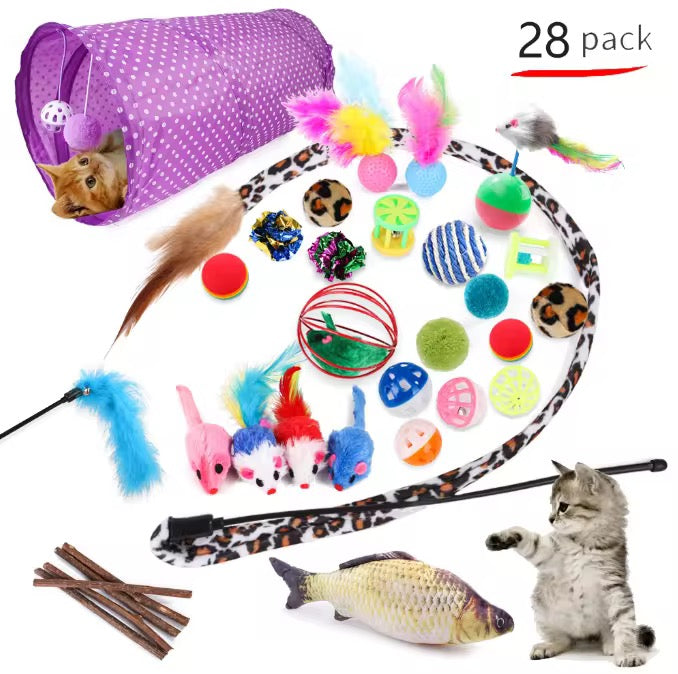 Interactive Cat Toy Set for Cats & Kittens – Fun, Engaging Toys for Active Indoor Cats