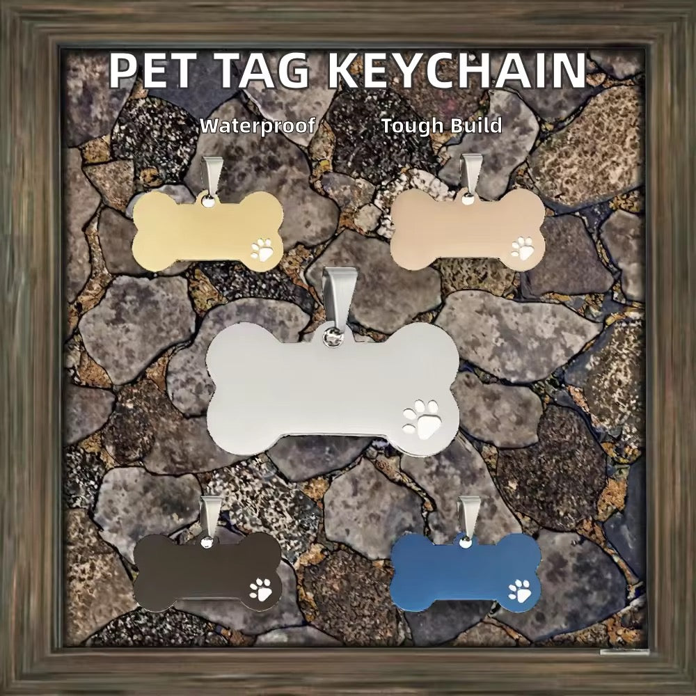 Personalized Pet ID Tag for Dogs & Cats – Custom Name Tag with Contact Details