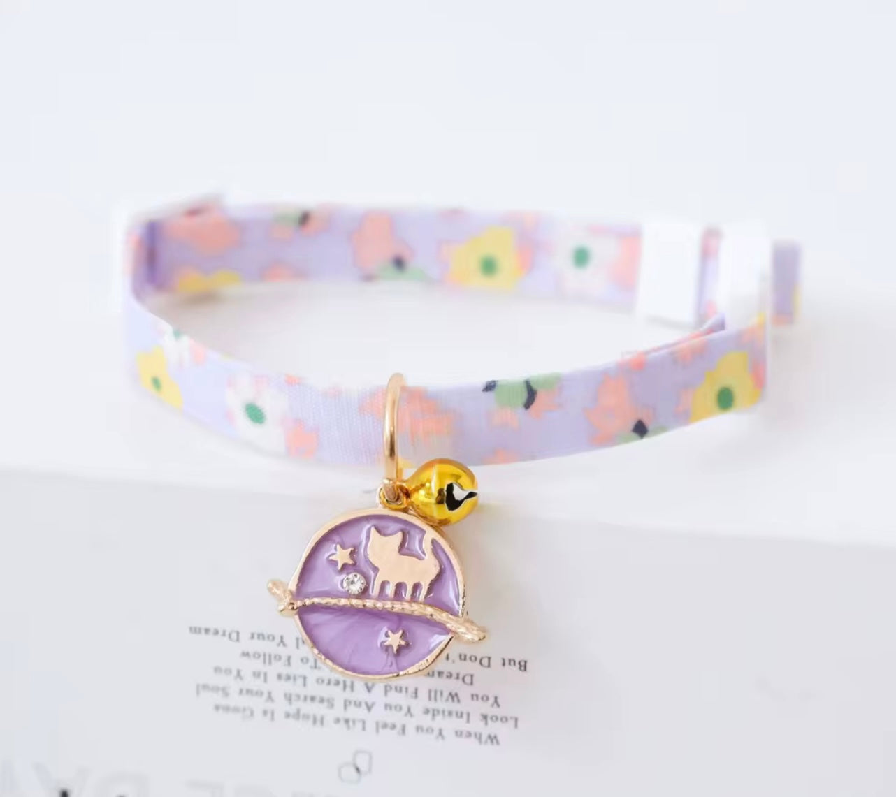 Cute Planet Cat Collar with Bell – Durable Adjustable Collar for Kittens & Adult Cats in Kenya