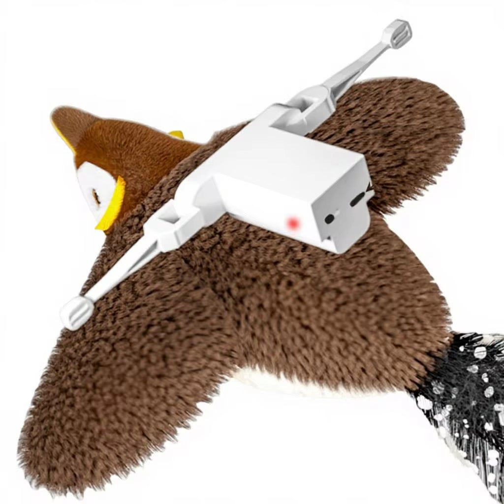 Interactive Electronic Cat Toy Bird with Catnip – USB Rechargeable Shaking Bird Toy for Cats