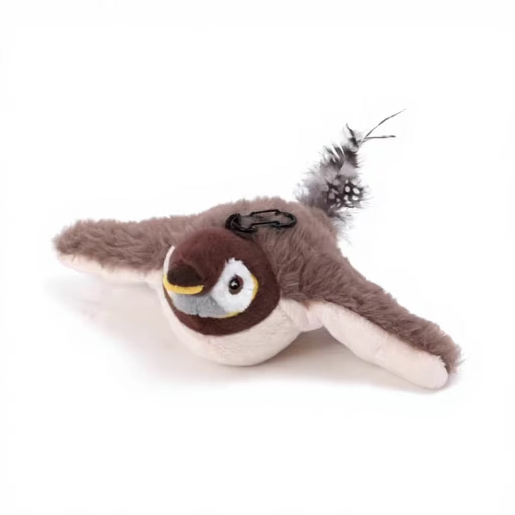Interactive Electronic Cat Toy Bird with Catnip – USB Rechargeable Shaking Bird Toy for Cats