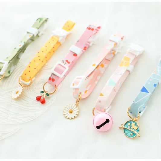 Silent Cat Collar with Pendant - Adjustable & Stylish | Petcore.Ke