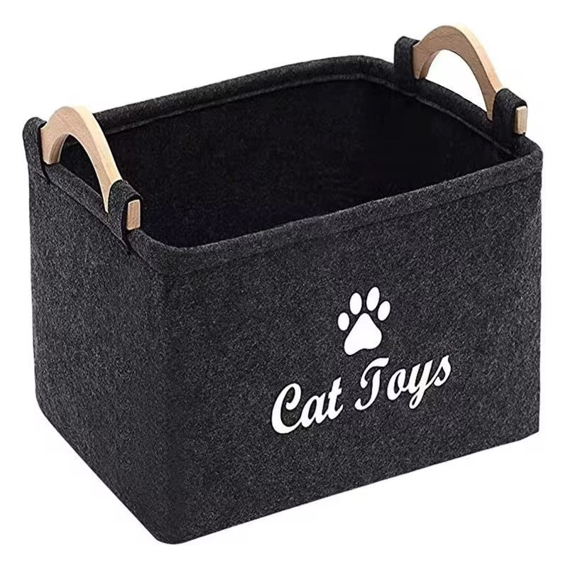 Pet Toys Storage Basket – Stylish & Functional Pet Organizer