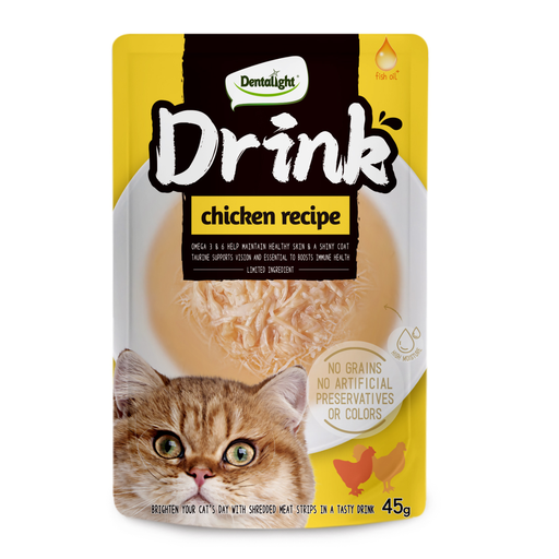 Dentalight Drink Meat Broth for Cats – Chicken Recipe | Hydration & Immunity Boost (Kenya)